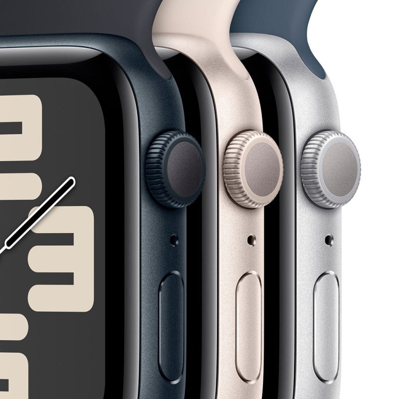 Смартгодинник Apple Watch SE GPS 44mm Starlight Aluminium Case with Starlight Sport Band – S/M
